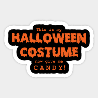 Halloween Costume (Orange) [HT] Sticker